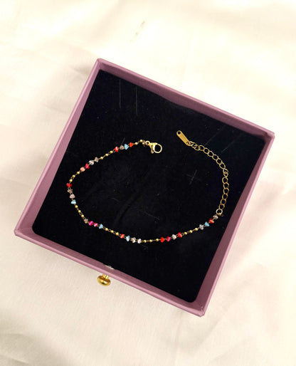 Dainty Gemstone Fluid Bracelet