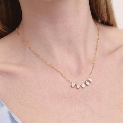 Tia Pear Solitaire Necklace