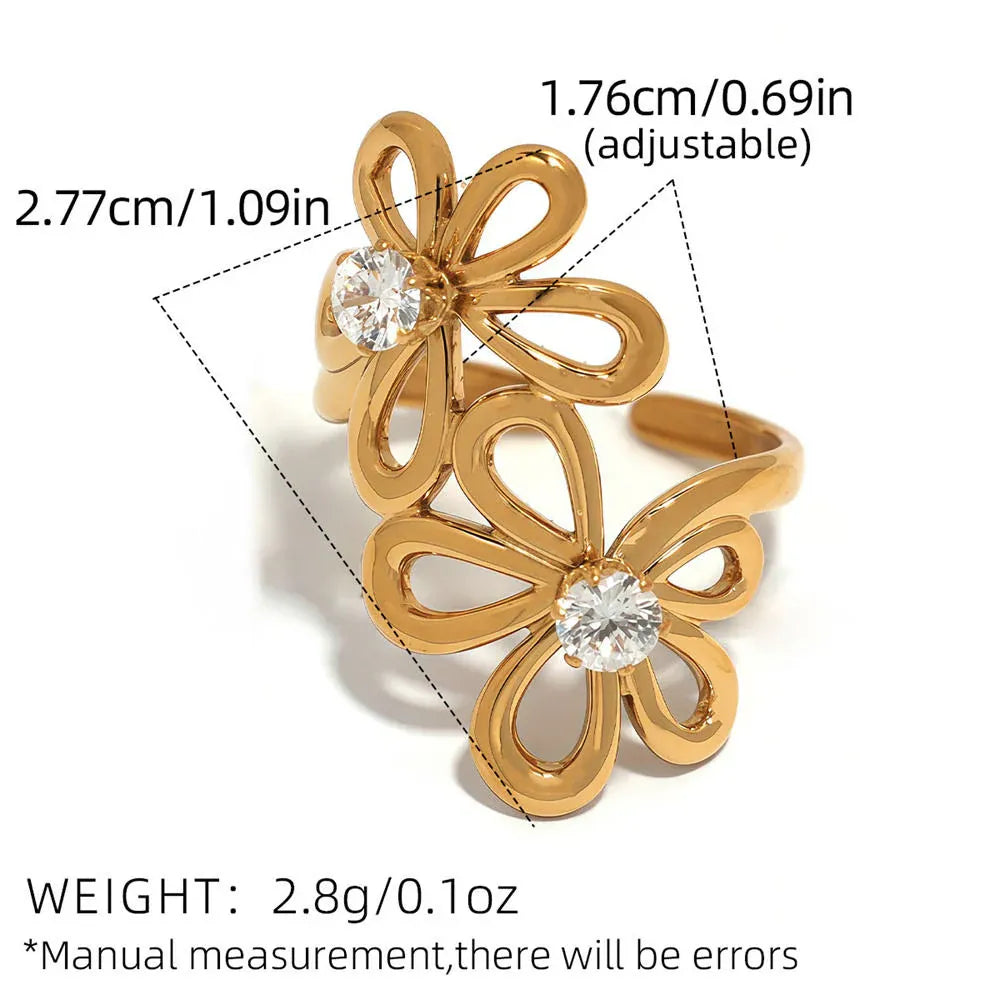 Daisy Adjustable Rings