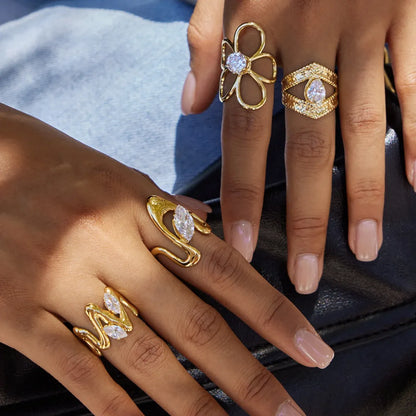 Daisy Adjustable Rings