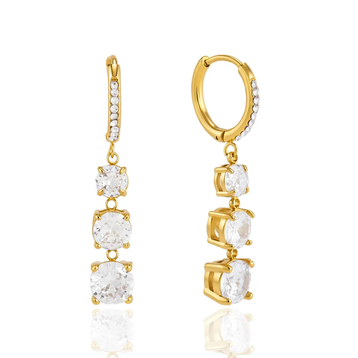 June Solitaire Earrings
