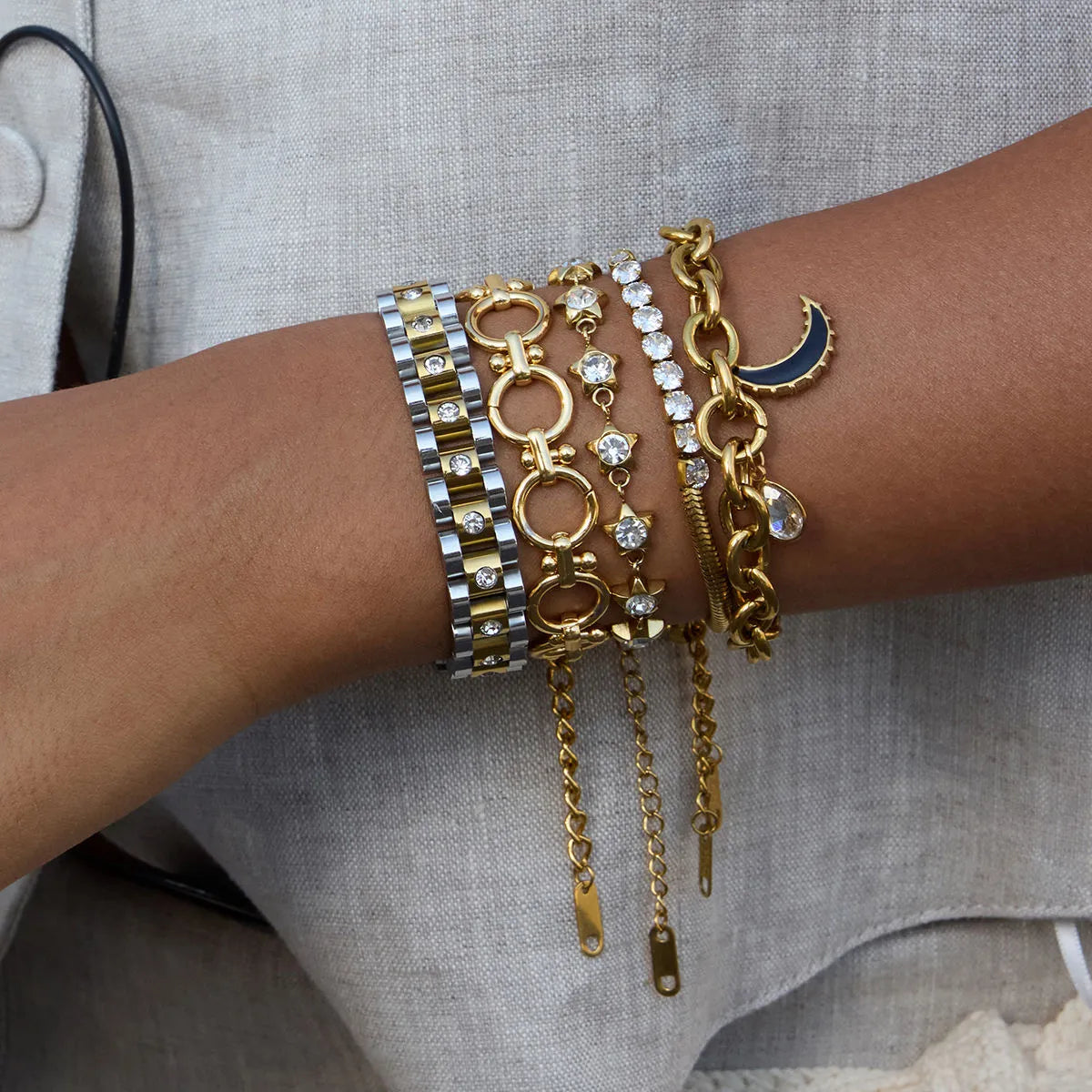 Starry Night Fluid Bracelet