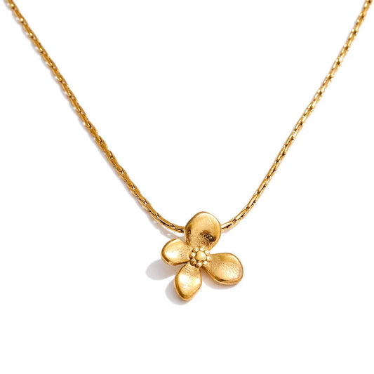 Pretty Flora Pendant with Chain
