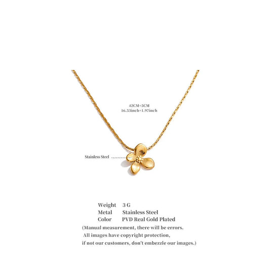 Pretty Flora Pendant with Chain