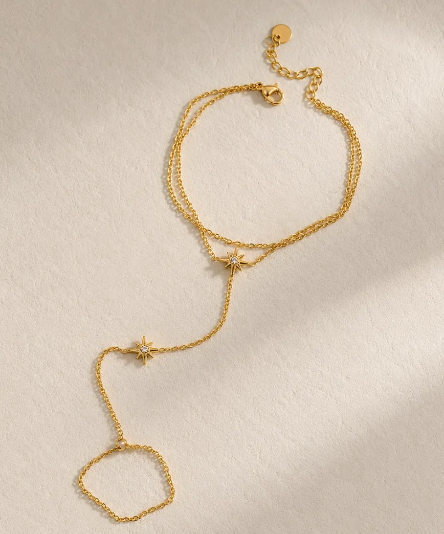 Starry Sky Handchain Bracelet & Chain