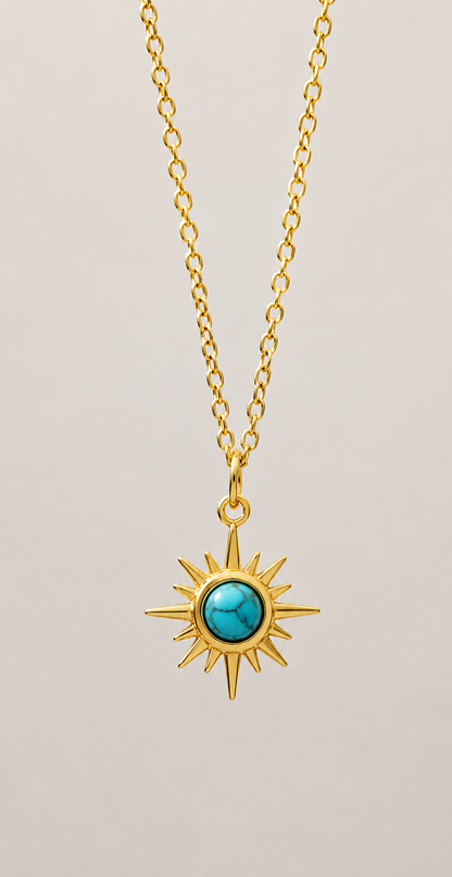 Turquoise Sun Necklace