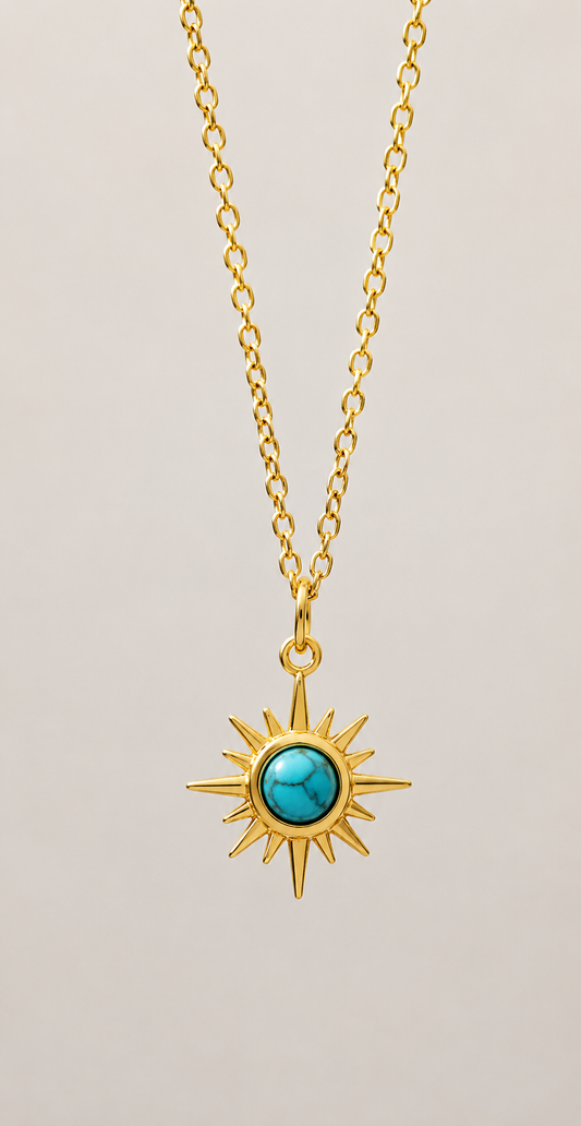 Turquoise Sun Necklace